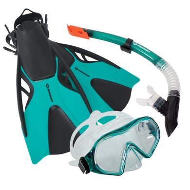 S CHILD KRÖT Snorkelsett Cayman turkis 3 stk størrelse S/M S CHILD KRÖT Snorkelsett Cayman turkis 3 stk størrelse S/M