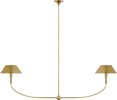 Turlington XL Linear Chandelier Antique Brass