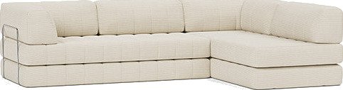 CozyPad L formet sovesofa med armlener B 6002779