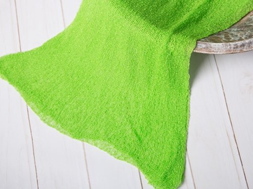 Sjal til nyfødtfotografering - Elastisk - Lime