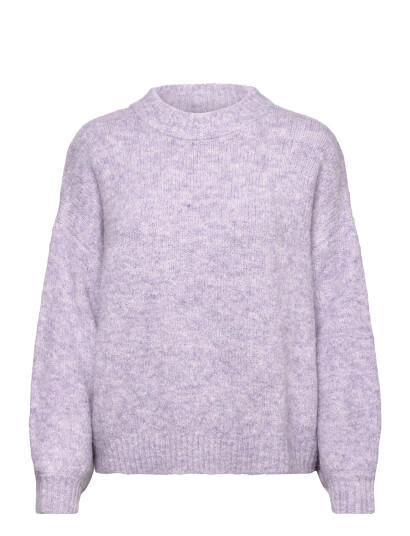 A View Patrisia Solid Knit Pullover   Purple   XL