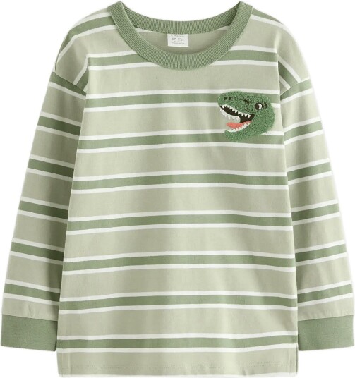Lindex Long Sleeved Top Khaki green 128