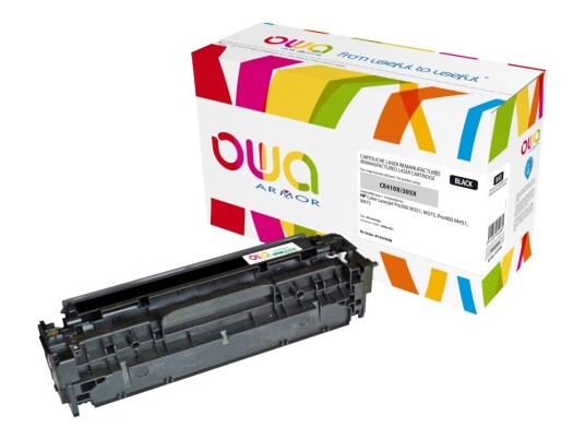 Armor - Høykapasitets - Svart - Kompatibel - Tonerpatron Alternativ For: Hp Ce410x - For Hp Laserjet Pro 300 M351 400 M451 Mfp M375 Mfp M475
