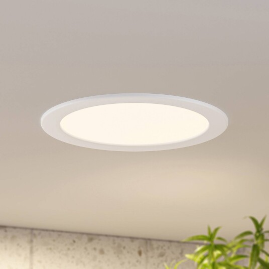 Prios LED innbyggingslampe Cadance hvit 24 cm sett med 10 stk CCT