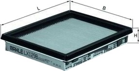Luftfilter MAHLE ORIGINAL LX 1298 Luftfilter MAHLE ORIGINAL LX 1298