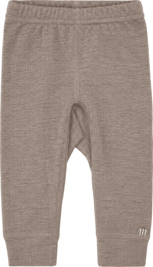 Joha Rib Merinoull leggings til baby sesame (70) 70