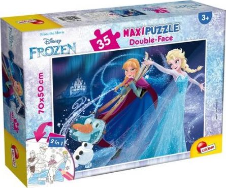 Dobbeltsidig Puslespill Maxi 35 Biter Frosset. Frosset 66711 Lisciani