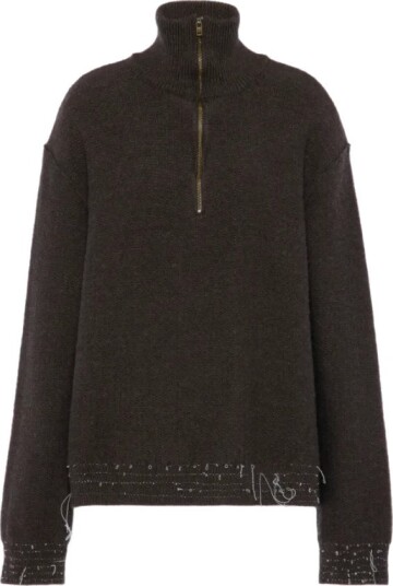 Maison Margiela Dame Strikkevarer Brun L, Maison Margiela Dame Strikkevarer Brun L,