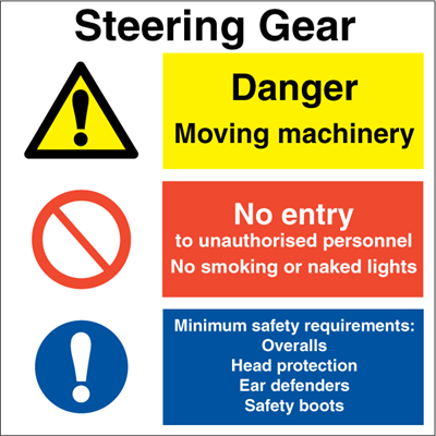 Jo Safety Sterring gear Self Adhesive Vinyl V RR 300 x mm IMO 120061VRR Jo Safety Sterring gear Self Adhesive Vinyl V RR 300 x mm IMO 120061VRR