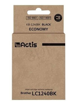 Actis standard KB-1240BK - ink cartridge (alternative for: Brother LC1220BK Brother LC1240BK) - Blekkpatron