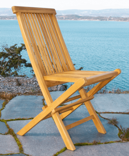 2 pkn "Hvit Sten" hagestol i teak SUPERPRIS 2 pkn "Hvit Sten" hagestol i teak SUPERPRIS