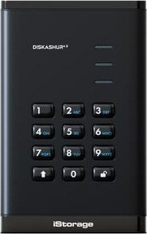 iStorage DiskAshur3 HDD 500GB Svart IS DA3 256 500 B