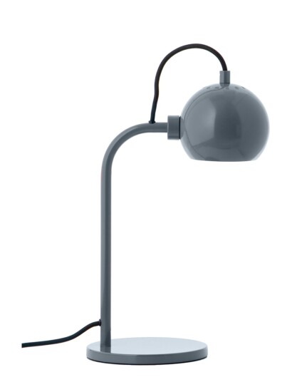 Frandsen Lighting Ball Single Table Lamp With Sleeve Blue Frandsen Lighting GLOSSY STEEL BLUE ONE SIZE