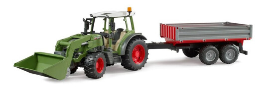 Bruder Fendt Vario 2100 Med Frontlaster Bruder Traktor Med Tilhenger 2182