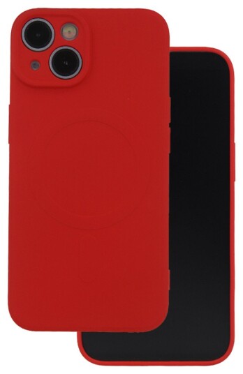 TelForceOne Simple Color Mag deksel til iPhone 14   6.1tm   Rød