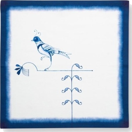 Pip Studio Set/2 Napkin Bird Blue 40X40 Pip Studio Set/2 Napkin Bird Blue 40X40