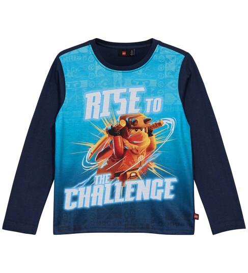 LEGO® Ninjago Genser - LWTano 704 - Dark Navy m. Trykk - LEGO® Wear - 6 år (116) - Genser - Blå