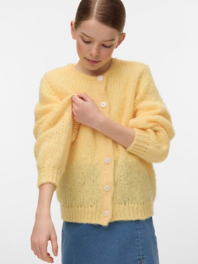 Vero Moda Girl   Kardigan vmWilo LS O neck   Gul