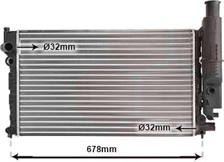 VAN WEZEL 40002097 Radiator motorkjøling VAN WEZEL 40002097 Radiator motorkjøling