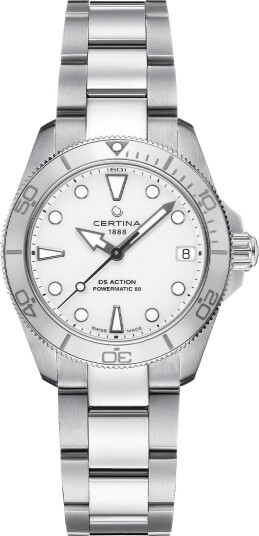 Certina DS Action Diver Lady C0320071101100 - Dame - 34 mm - Analog - Automatisk - Safirglass Certina DS Action Diver Lady C0320071101100 - Dame - 34 mm - Analog - Automatisk - Safirglass