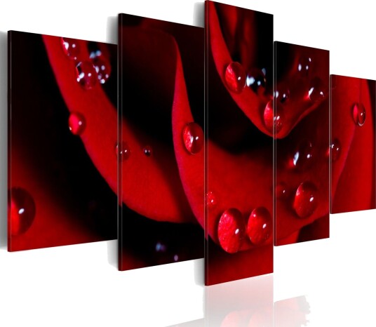 Bilde Rose With Dew 200x100 Artgeist sp. z o. o.