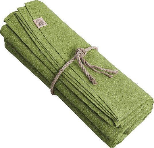 Lovely Linen Duk Classic i manglet lin Grønn Lovely Linen Duk Classic i manglet lin Grønn