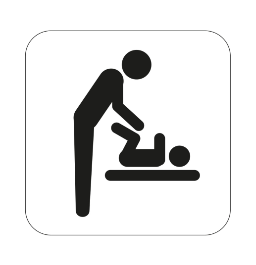 Habo WC-Skilt Stellerom Hvit