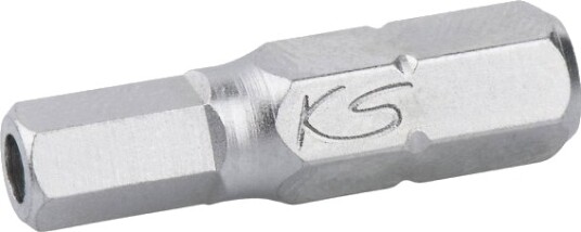 Ks Tools 911.2937 Sekskant-Bit Spesialstål Forniklet C 6.3 (1 Stk.)
