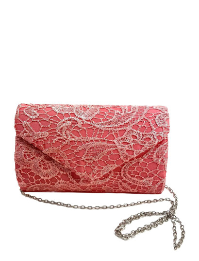 Pipol"s Bazaar Laila Lace Clutch Pink Pink ONE SIZE