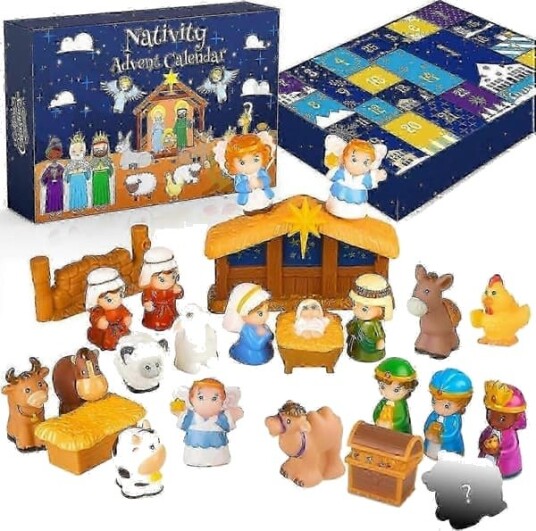 Julekalender 2026 for barn julefortelling julekrybbe kristen adventskalender for småbarn barn gutter jenter