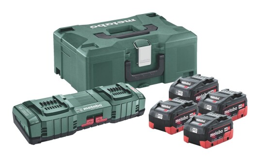 Metabo 685135000 Basis sett 4 x LiHD 8.0 Ah + ASC 145 Duo + Metaloc