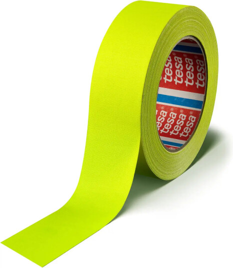 TESA 4671 Highlight gaffa 50mm x 25m fluoriserende gul