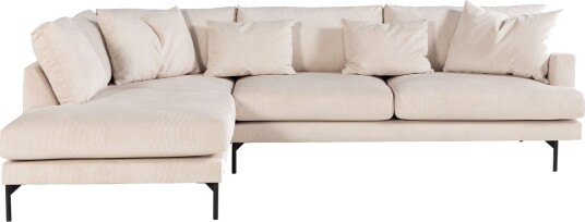 Menard 4 seters Venstrevendt Dyp L formet Sjeselongsofa i Manchester Beige Menard 4 seters Venstrevendt Dyp L formet Sjeselongsofa i Manchester Beige