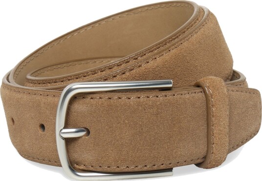 Mango Nappa Leather Belt Brown 100