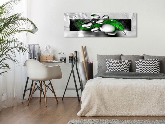 Tavla Shiny Stones 1 Part Narrow Green 150x50