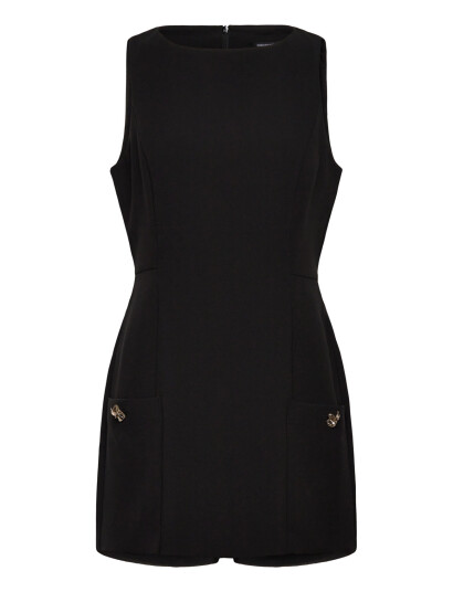 French Connection Jaiden Tailored Playsuit Black 38 French Connection Jaiden Tailored Playsuit Black 38