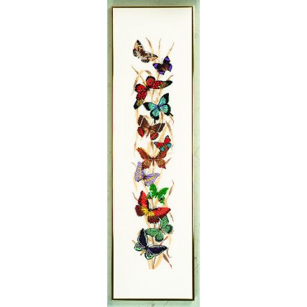 Permin Broderisett Sommerfugler 25x90cm