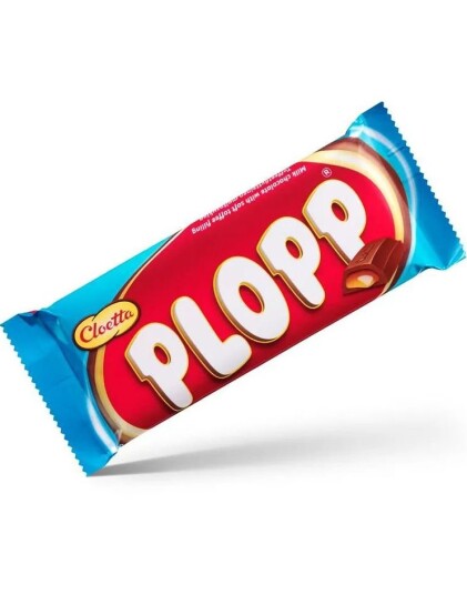 Plopp Orginal Melkejokolade med toffeefyll 12 gr