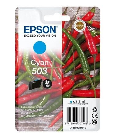 Epson 503 Singlepack - cyan - original - ink cartridge - Blekkpatron Bl Epson 503 Singlepack - cyan - original - ink cartridge - Blekkpatron Bl