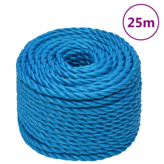  Arbeidstau blå 16 mm 25 m polypropylen