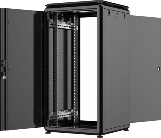 Lanview By Logon Data Line Rack Skap 600 X 600 Mm Data Line Free-Standing Svart 22U 19" Lanview By Logon Data Line Rack Skap 600 X 600 Mm Data Line Free-Standing Svart 22U 19"