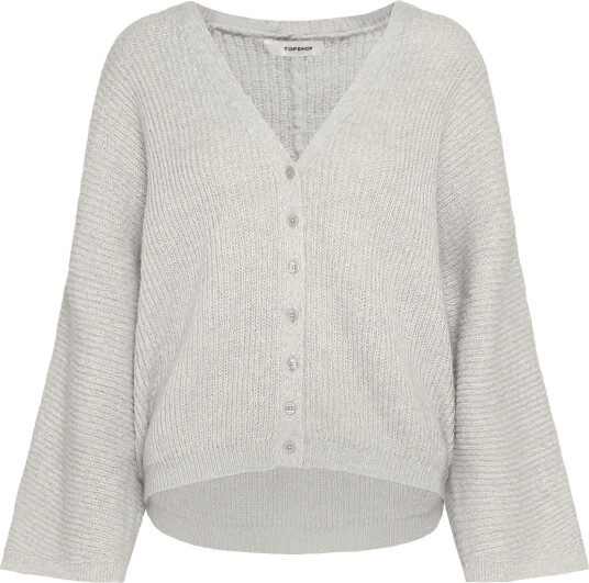 Topshop Tsrene Ls Cardigan Knt Noos Grey M