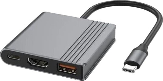 Gembird USB C Hub 3 Port grå A CM COMBO3 05