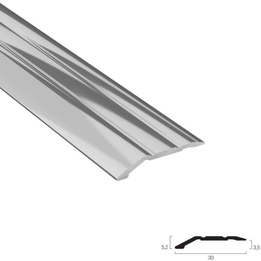 Lundbergs Nivålist Aluminium 4mm 30mm 1000mm Lundbergs Nivålist Aluminium 4mm 30mm 1000mm