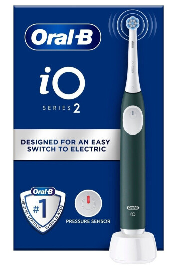 Oral-B iO2 Elektrisk Tannbørste Forest Green - Enkel Overgang til Elektriske Tannbørster Oral-B iO2 Elektrisk Tannbørste Forest Green - Enkel Overgang til Elektriske Tannbørster