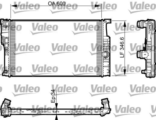 Radiator VALEO 735464