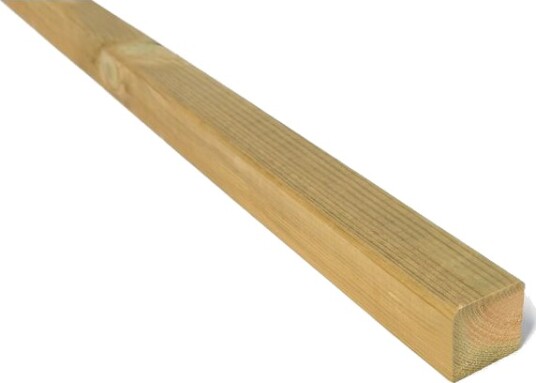 Standardsortiment Lekt/rekke justert cu impregnert furu 48x48 mm klasse 1 natur