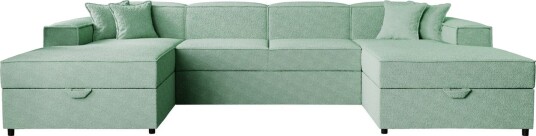 Bizantine Sovesofa Dobbel Divan 4 Seter Grønn Bizantine Sovesofa Dobbel Divan 4 Seter Grønn