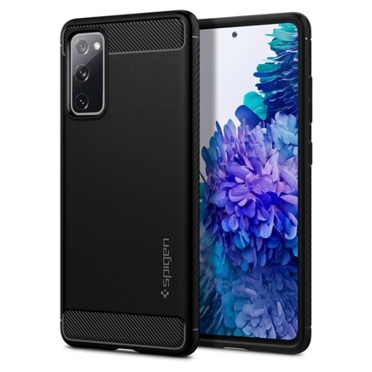 Spigen Rugged Armor Mobildeksel for Samsung Galaxy S20 FE - Matt Svart Spigen Rugged Armor Mobildeksel for Samsung Galaxy S20 FE - Matt Svart