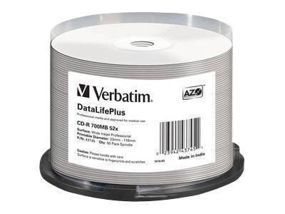Verbatim DataLifePlus - CD-R x 50 - 700 MB - lagringsmedier Verbatim DataLifePlus - CD-R x 50 - 700 MB - lagringsmedier